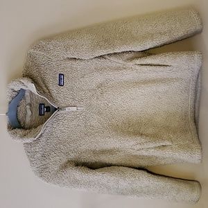 Patagonia Girls Los Gatos 1/4-Zip In Tan Size L /12